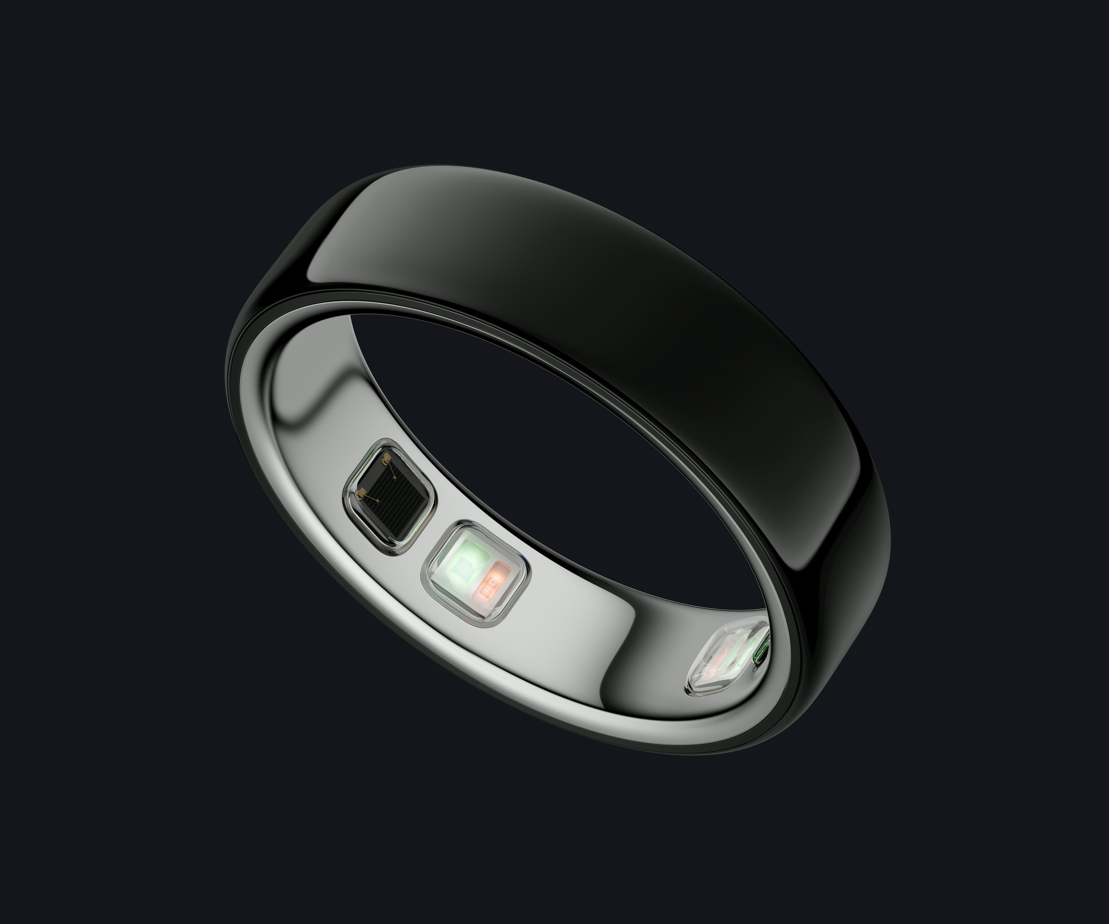 Умное кольцо Oura Ring 5, Чёрный, размер 10 — Датчики внутри кольца